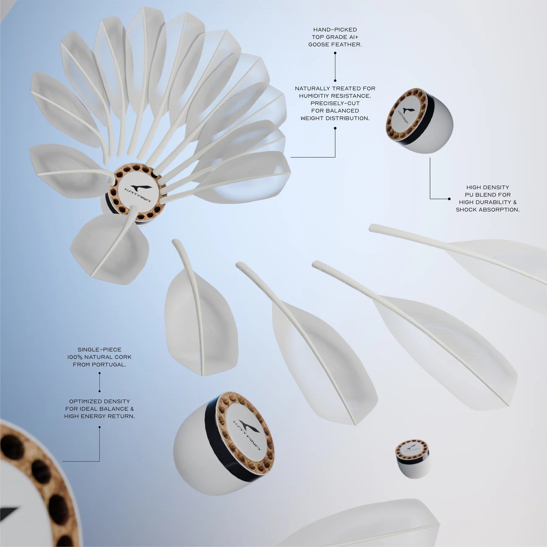 Fly Pro Feather Shuttlecock